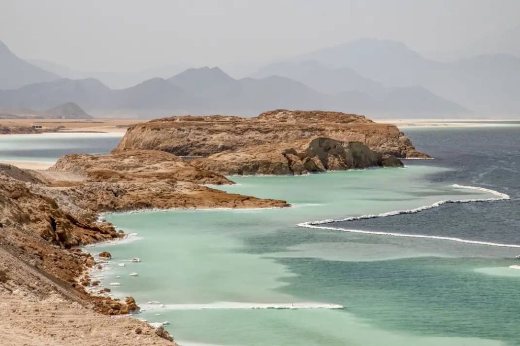 Lake Assal Djibouti Wonders - Shimmering salt flats and turquoise waters